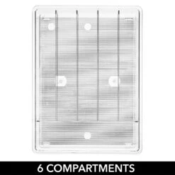 6-Section Utensil Drawer Organizer -Home storage 2000 Square JPG 22026MDK detail1