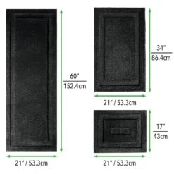 Non-Slip Bath Rug Set -Home storage 2000 Square JPG 3283MDBST.PT01