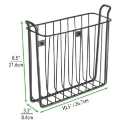 Wall Mount Wire Magazine Rack -Home storage 2000 Square JPG 3621MDBST.PT01