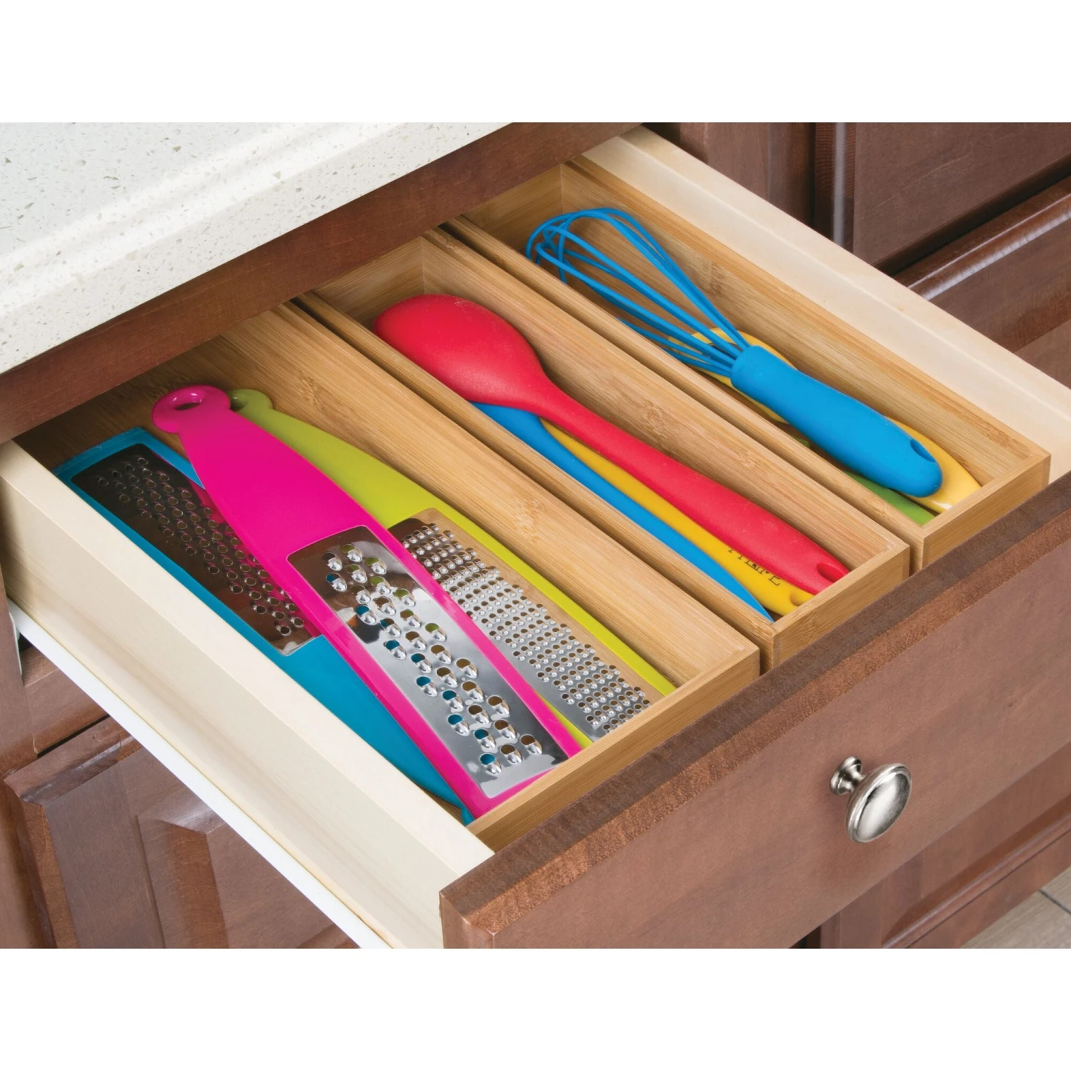 Bamboo Kitchen Drawer Organizer 12 X 3 X 2 2 Bamboo Kitchen Drawer Organizer 12 X 3 X 2 - Image 2