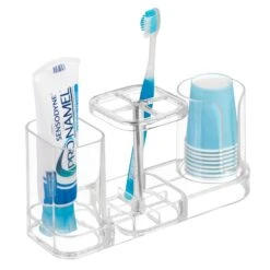 Toothbrush, Toothpaste + Cup Caddy 7 Toothbrush, Toothpaste + Cup Caddy -Home storage 2000 Square JPG 43410 OLc
