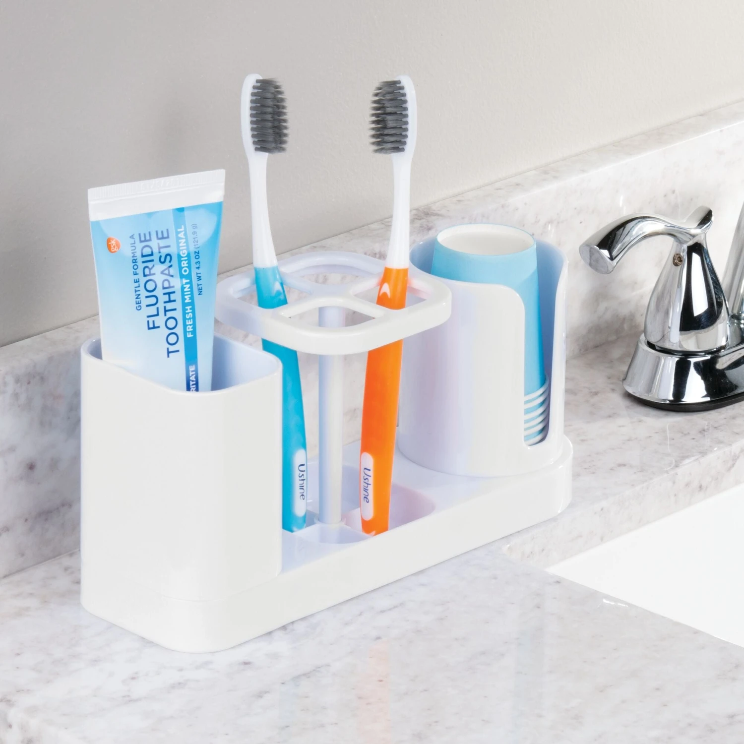 Toothbrush, Toothpaste + Cup Caddy 3 Toothbrush, Toothpaste + Cup Caddy - Image 3