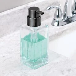 Square Glass Refillable Foaming Soap Dispenser -Home storage 2000 Square JPG 51364 20 20Environment 2