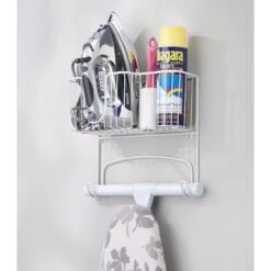 Wall-Mounted Ironing Board Hanger 11 Wall-Mounted Ironing Board Hanger -Home storage 2000 Square JPG 7128MDK D