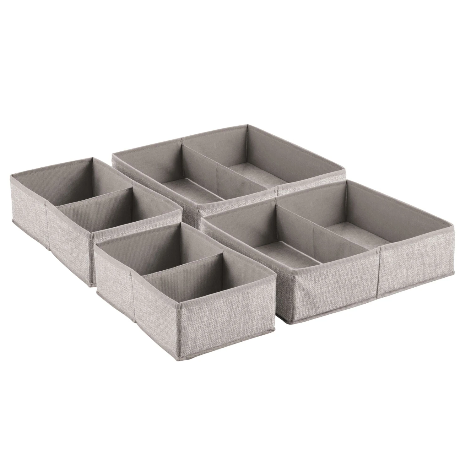 Divided Fabric Drawer Organizers 2 Divided Fabric Drawer Organizers - Image 2