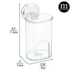 Plastic Suction Storage Cup -Home storage 2000 Square JPG 9012MDBST.DIMS