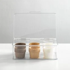 Hinged-LidKitchen Storage Box 7 X 10.5 X 3.5