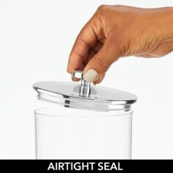 Acrylic Airtight Canister Set 18 Acrylic Airtight Canister Set -Home storage 2000 Square JPG Canisters 20clear 20chrome detail 201