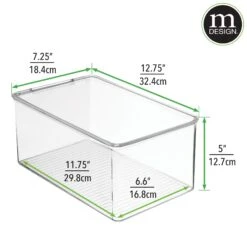 Clear Stackable Shoe Box 12.75 X 7.25 X 5 10 Clear Stackable Shoe Box 12.75 X 7.25 X 5 -Home storage 2000 Square JPG RFQ 2011190 20dims clear