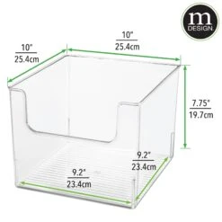 Open Front Kitchen Storage Bin 10 X 10 X 8 -Home storage 2000 Square JPG RFQ 2030774 20dims clear