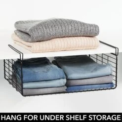 Closet Shelf Dividers -Home storage 2000 Square JPG RFQ 2032302 20black detail2