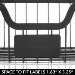 Under Shelf Sliding Basket With Label Plate 11 X 11.5 X 7 13 Under Shelf Sliding Basket With Label Plate 11 X 11.5 X 7 -Home storage 2000 Square JPG RFQ 2042734 20matte 20black detail2