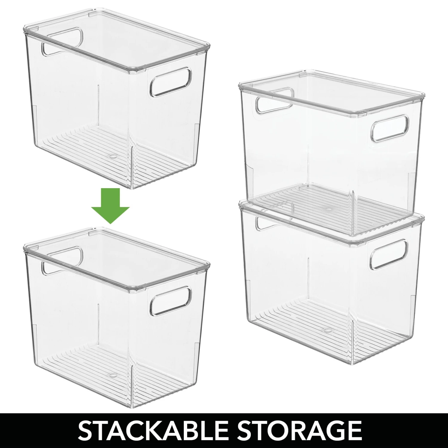Stackable Bin Set 10 X 6 X 8 5 Stackable Bin Set 10 X 6 X 8 - Image 5