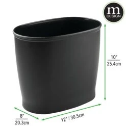 Oval Trash Can -Home storage 2000 Square JPG RFQ 208214 20dims black