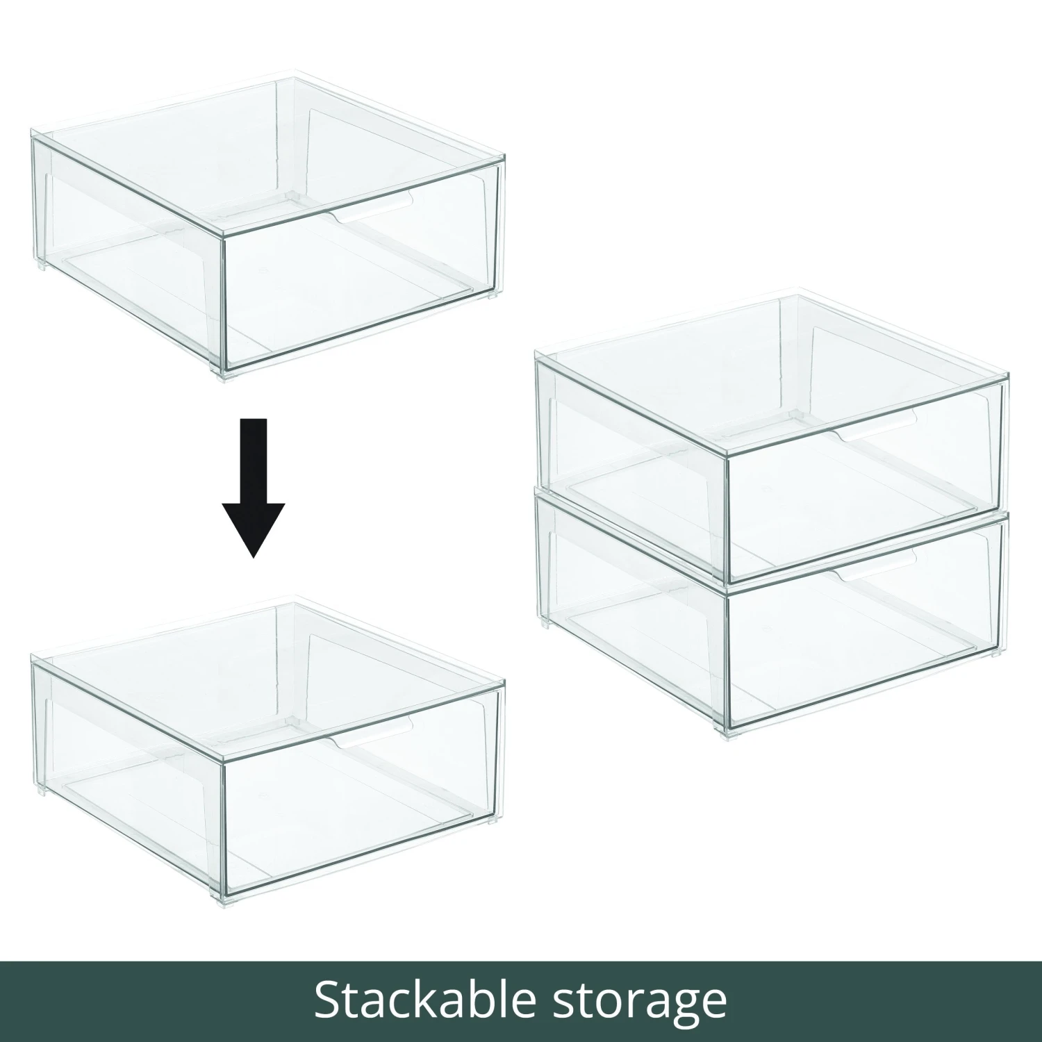 Stackable Closet Storage Drawer 15 X 14 X 6 5 Stackable Closet Storage Drawer 15 X 14 X 6 - Image 5
