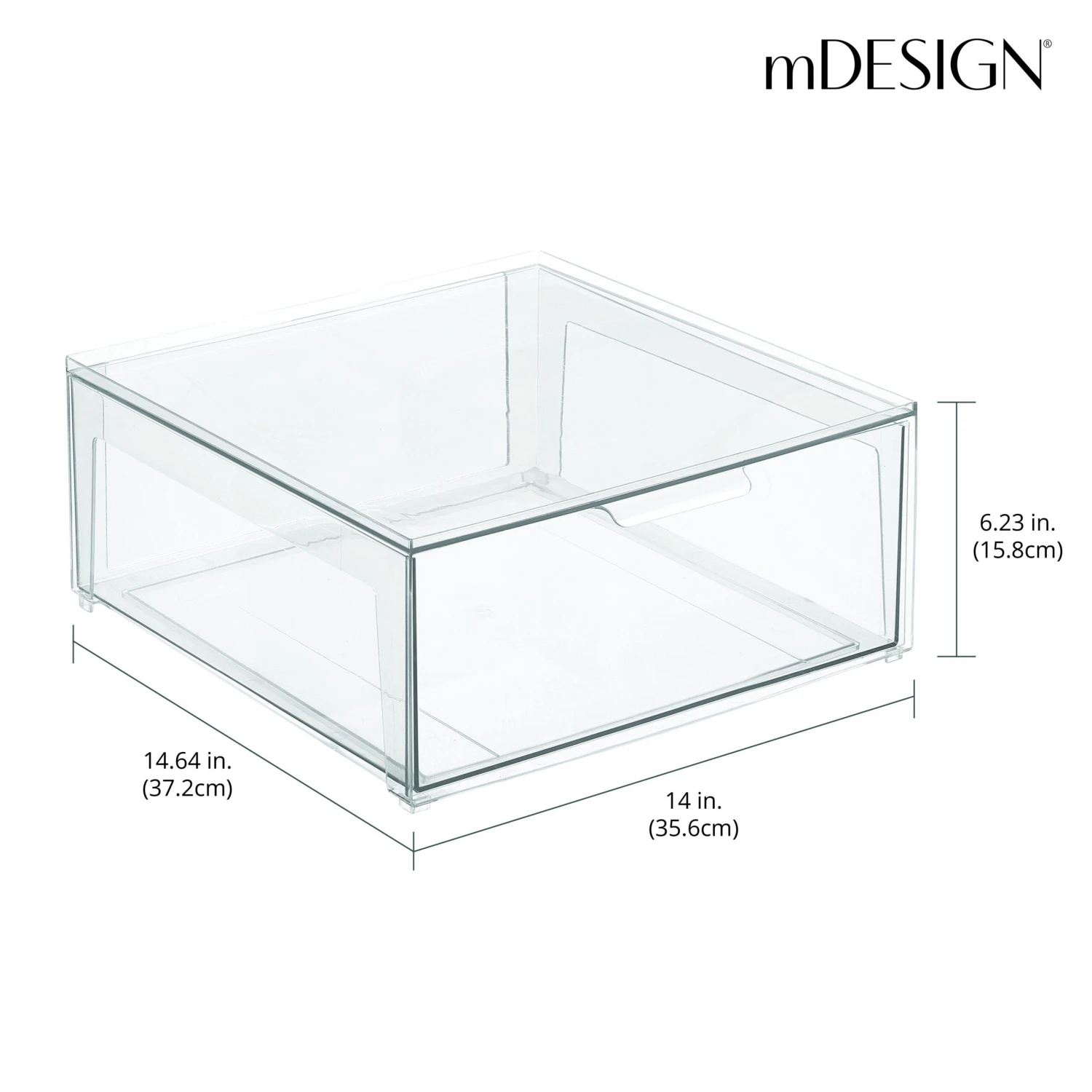 Stackable Closet Storage Drawer 15 X 14 X 6 3 Stackable Closet Storage Drawer 15 X 14 X 6 - Image 3